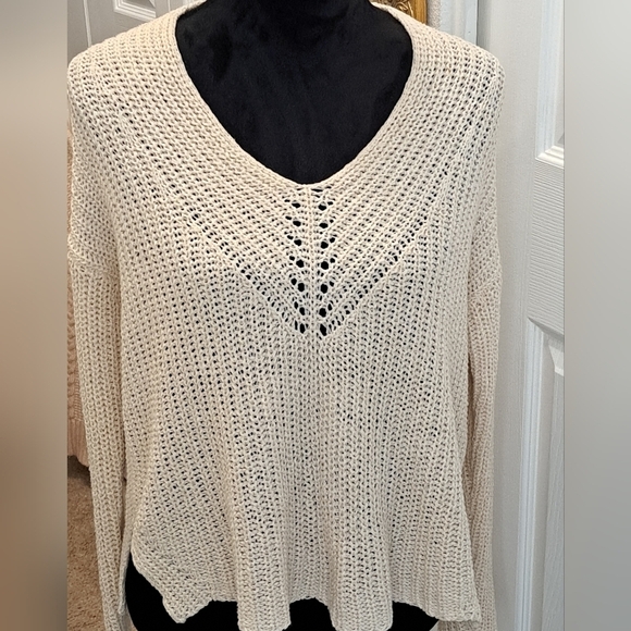 COPY - Eileen Fisher V-Neck Linen Blend, Pullover   Size S/P - Picture 1 of 9